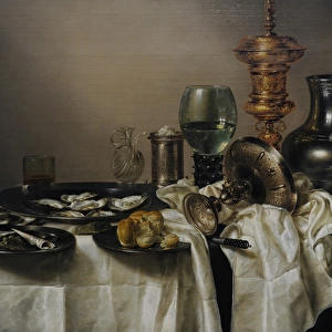 Still Life with a Gilt Cup, 1635, by Willem Claesz Heda (159