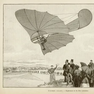 Lilienthal in Flight