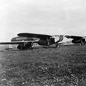 A line-up of Jupiter-powered DDL Fokker FVIIas