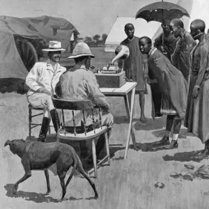 Listening to a Phonograph, South Africa, c. 1902