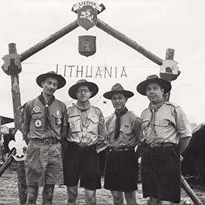 Lithuanian Scouts in Exile at camp