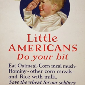Little Americans, do your bit Eat oatmeal, corn meal mush