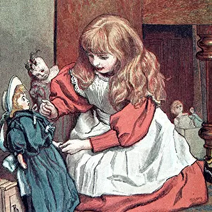 Little Girl playing with her Sailor Doll, 1888