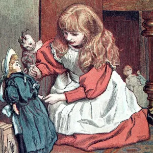 Little Girl playing with her Sailor Doll, 1888