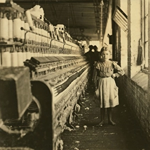 A little spinner in a Georgia Cotton Mill