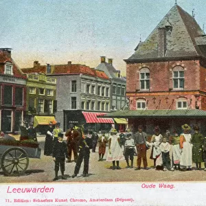 Locals in the Old Square, Leeuwarden, Netherlands