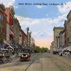 Lockport, Niagara County, New York, USA - Main Street
