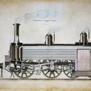 Locomotive Luggage Engine Print Locomotive Luggage Engine Print