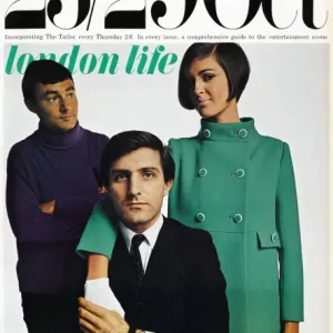 Emanuel Ungaro Print featuring a model in an emerald green coat Emanuel Ungaro Print featuring a model in an emerald green coat