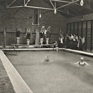 London Orphan Asylum, Watford - Girls in Swimming Pool