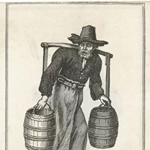 London water carrier with two barrels