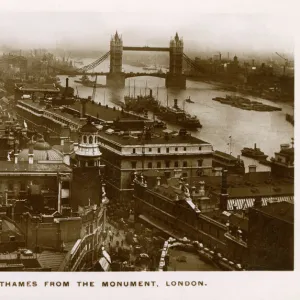 Looking East down the Thames from The Monument