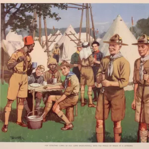 Lord Baden Powell and Prince of Wales at World Jamboree