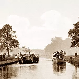 Lord Ellesemere's barge, Bridgewater canal Worsley