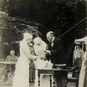 Lord Harris with Hannah Powell-Cotton