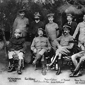Lord Kitchener at peace conference that ended Boer War