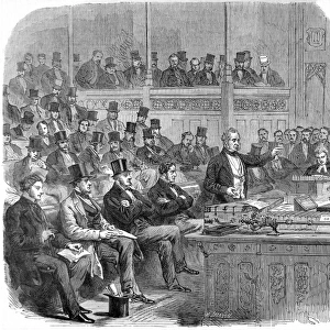 Lord Palmerston addressing the House of Commons, 1864
