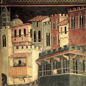 LORENZETTI, Ambrogio (1285-1348). Allegory f
