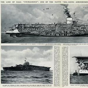 Loss of HMS Courageous by G. H. Davis