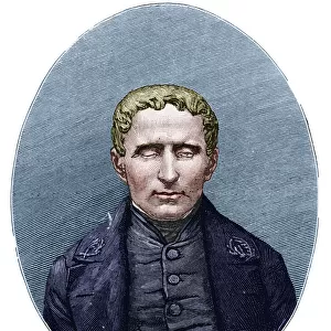 Louis Braille - inventor of system of raised-point writing
