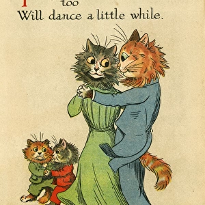 Louis Wain, Daddy Cat - all the family dancing