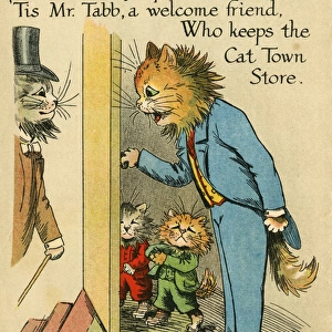 Louis Wain, Daddy Cat - visit from Mr Tabb