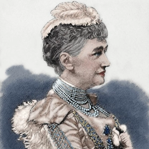 Louise of Hesse-Kassel (1817-1898). Engraving. Colored