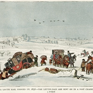 Louth mail in snow 1836