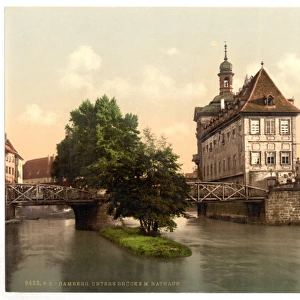 Lower bridge and rathhaus, Bamberg, Bavaria, Germany