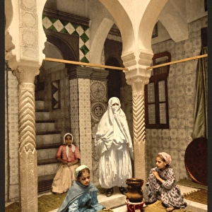 Luce Ben Aben, Moorish women preparing couscous, Algiers, Al