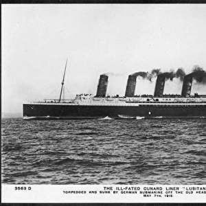 Lusitania in 1908