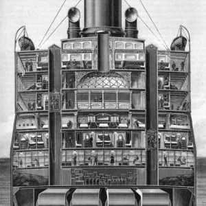 Lusitania Cross Section