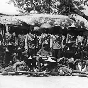 M. I. N. Regiment group photo, Cameroon, Africa, WW1