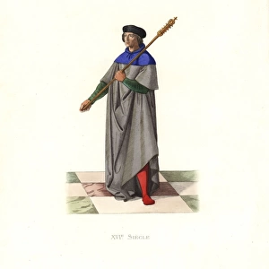 Mace-bearer under King Louis XII, 16th century