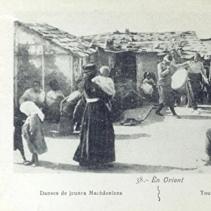 Macedonia - Young folk dancing