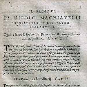 MACHIAVELLI, Niccol (1469-1527)