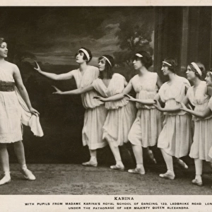 Madame Karina and Dancing School Pupils