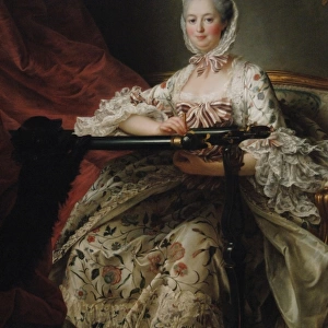 Madame de Pompadour at her Tambour Frame, 1763-1764. By the