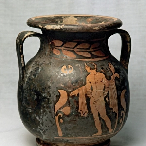 Magna Graecia. Red figure pottery. Amphora. Decoration. Eph