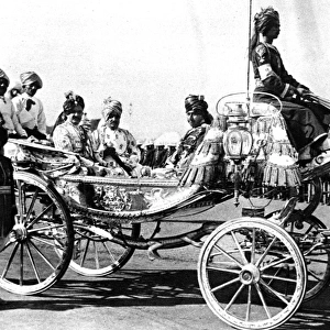 The Maharajah Jam Saheb of Nawanager, before going to the front