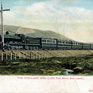 Mail Train at Summit, Kingussie, Inverness-shire