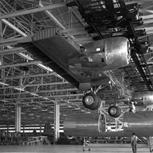 The main centre wing section of a Boeing B-29 Superfortress