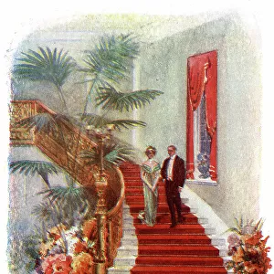 The Main Staircase, Claridge's Hotel, London