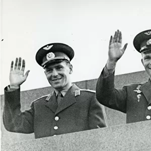 Major Herman Titov & Major Yuri Gagarin, Red Square, Moscow