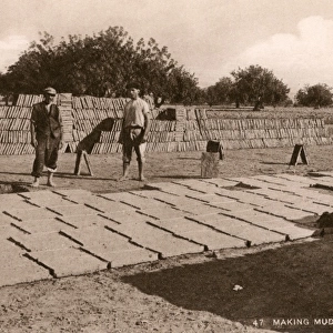 Making Mud Bricks, Cyprus