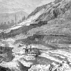 Mammoth Hot Springs, Gardiners River, Yellowstone, 1874