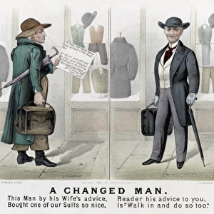 A man buying a new suit