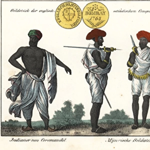 Man from the Coromandel coast and two soldiers from Mysore