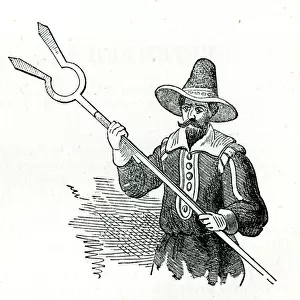 Man with a Dutch catchpole