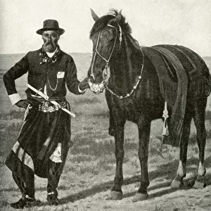 Man and horse, Argentina, South America